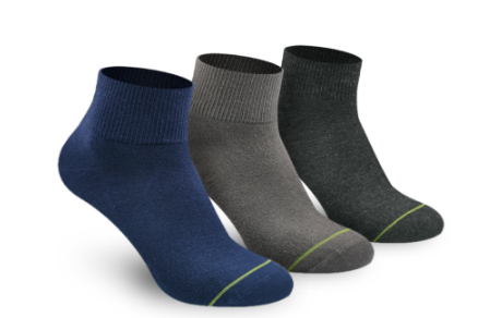 Biofresh Men's Green Tea Ankle Lite Casual Socks