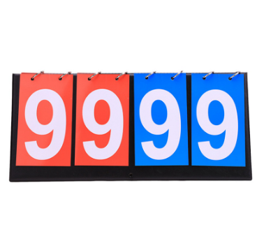4 Digit Score Board Basketball Soccer Scoreboard for Basketball Football Badminton Volleyball Table Tennis