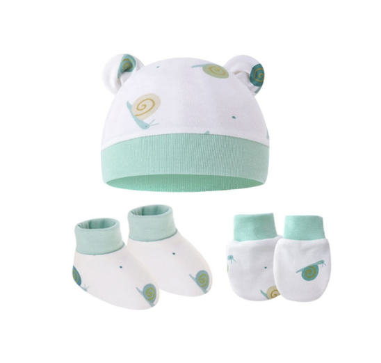 Some Baby Beanies Gloves Sock Set Newborn Baby Mittens No Scratch No Scratch Mittens S20