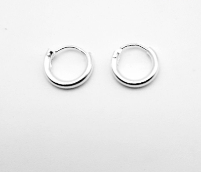 Unisilver 925 Sterling Silver Small Hoops Earring 10mm