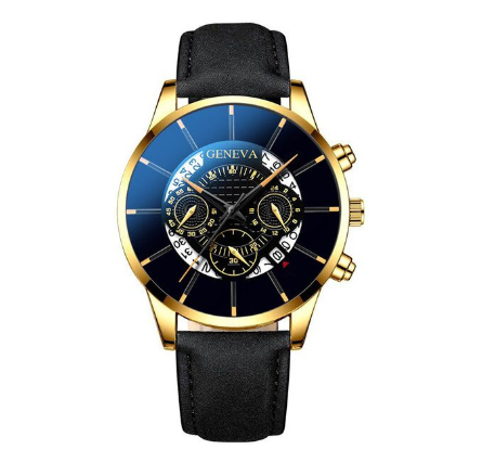 Original GENEVA Men Quartz Watch Casual Waterproof Stainless Steel Watch Men Military Sport Date Watches 7
