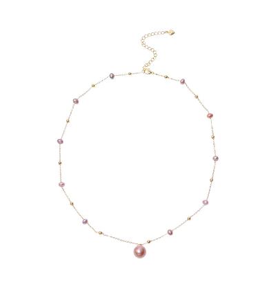 Copper Plated Purple Edison Pearl Jewelry