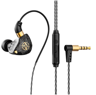 SPRISE New X6 Deep Bass Dynamic In-Ear Earphones With Mic Stereo Wired Ear Monitor Earpiece Headset 3.5mm