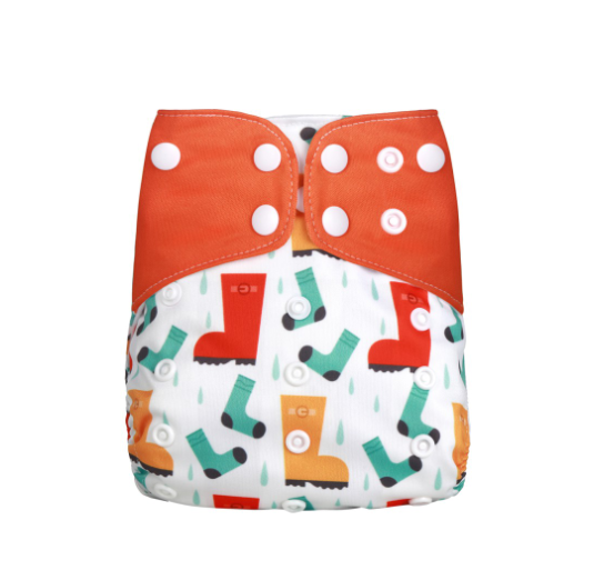 Reusable Waterproof Diaper With Single Size Print D43