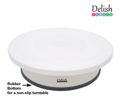 Delish Treats Cake Decorating Turntable with Non-Slip Bottom DTPH0222