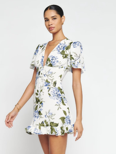 Retro V-neck Slim Dresses