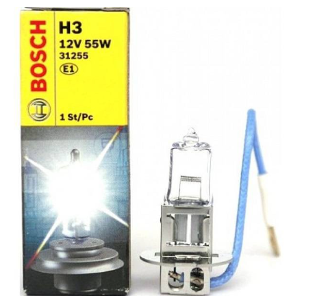 Bosch H3 Bulb 12V 55W Standard Halogen Auto Headlight 55 Watts Fog Light Head Lamp 0986AL1506