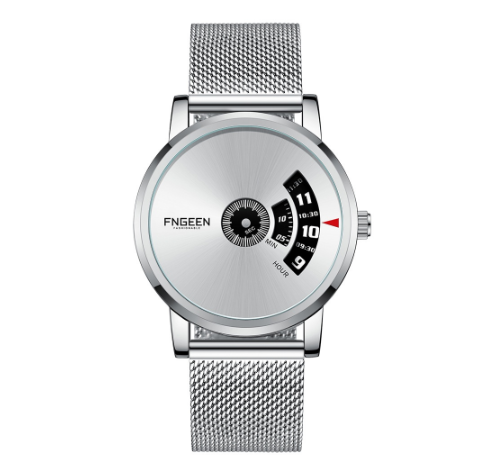 Binbond Original Wormhole No Pointer Concept Watch Male Korean Version Student Men Trendy Simple Quartz Watch M3