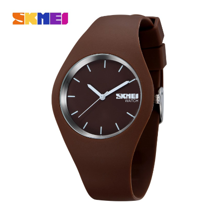 Skmei 9068 Women Fashion Casual Quartz Watch COFFEE
