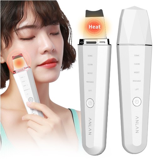 Ultrasonic Skin Scrubber Waterproof IPX5 Face Cleaning Facial Lifting Machine Acne Blackhead Remover