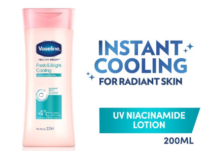 Vaseline Healthy Bright Lotion Fresh & Bright Cooling Lotion 200ml