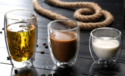Double Wall Mug Heat-Resistant Glass Water Cup Hot&Cold Beverages