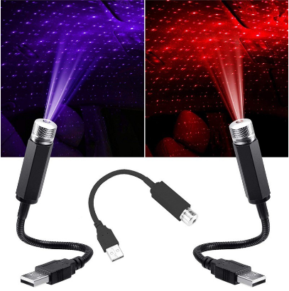 CCL PH Universal USB LED Star Projector Neon Atmosphere Ambient Lamp Car Roof Interior Light Laser