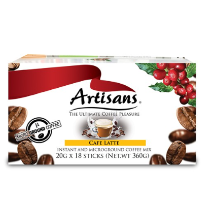 Artisans Café Latte Microground Coffee  20g x 18's