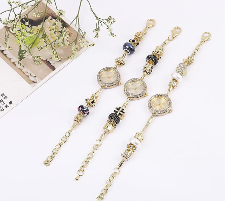 Elegant Ladies Jewelry Beads Bracelet Watch