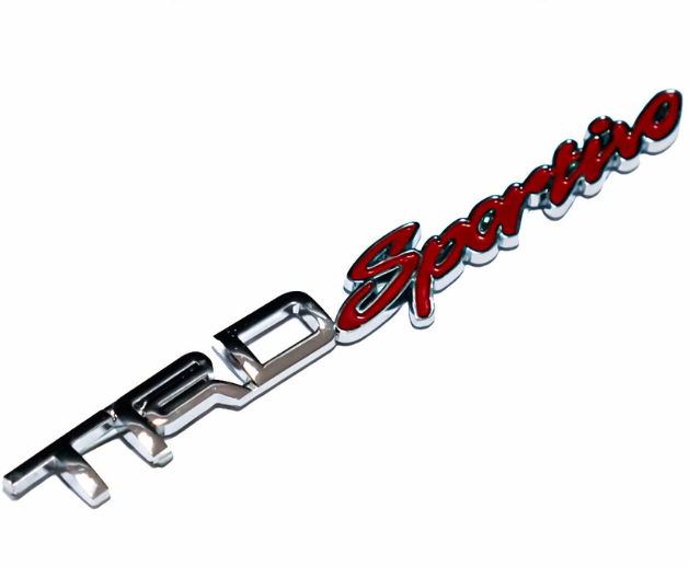Auto Car Emblem Logo Chrome Badge Sticker Decals with 3M Adhesive 16.5cm (TRD Sportivo)