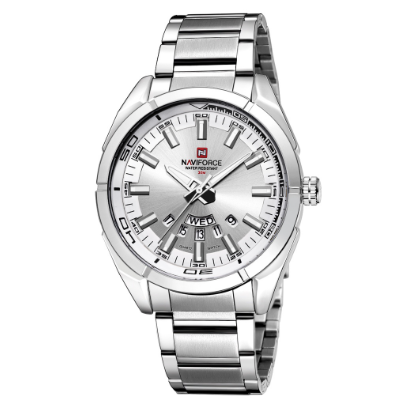 Full Steel Waterproof Casual Quartz Date Sport Military Wrist Watch