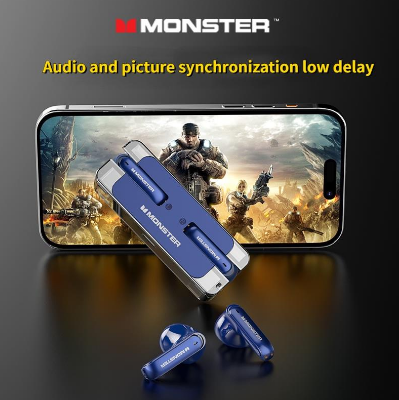 Authentic MONSTER Magic Sound XKT08 High-end Transparent True Wireless Noise rReduction Bluetooth Headset Universal
