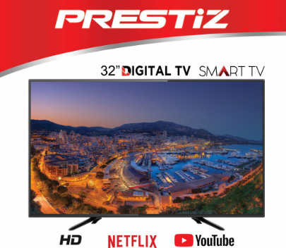 Prestiz 32" Simple Smart Android Digital TV With Free Wall Bracket [ 32ID-JAD ]