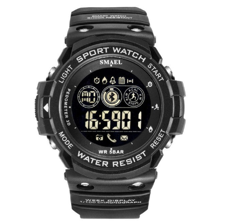 Smael 1602 Fashion Brand Men's Digital Sports Clock Outdoor Watch LED Display Chronograph Automatic Date M4