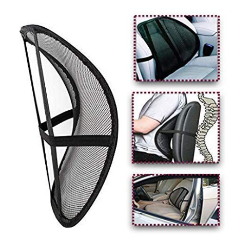 Mesh Lumbar Lower Back Support Car Seat Chair Cushion Pad