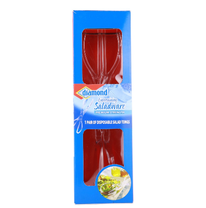 Diamond Disposable Salad Tongs 1pc