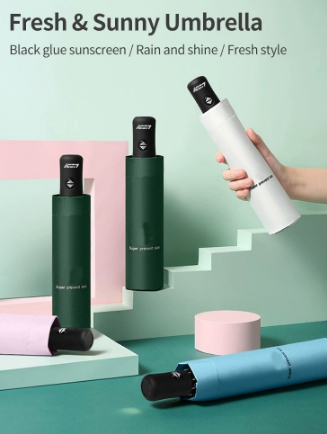 ICON Umbrella Automatic UV Sunscreen Umbrella Magic Folding Sun Rain Windproof Flowering Umbrella