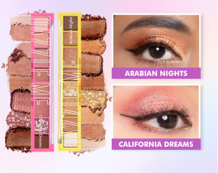 DAZZLE ME World Traveler Eyeshadow Palette - Eye makeup Makeup Palette Eyeshadow Multi Function