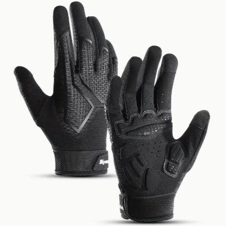 Full Finger Cycling Gloves For Men, Anti-slip Shockproof Motorcycle Gloves With Sun Breathable Touchscreen For Spring And Summer Outdoor Sports.