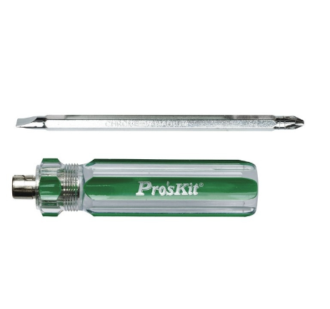 Pro'sKit SD-5107D Double-End Reversible Screwdriver (#2/-6.0x100mm)