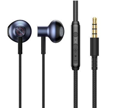 Baseus H19 Wired Earphones 6D Stereo Bass Headphone In-Ear 3.5mm Headset with MIC