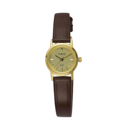Timex AB Series Brown Leather Analog Quartz Watch For Women TW00B301E CLASSICS