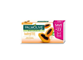 Palmolive Naturals White with Papaya Whitening Bar Soap 80g 3-Bar Value Pack