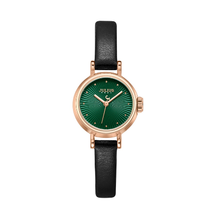 JULIUS Versatile Retro Disc Belt Girl's Simple Korean Style Waterproof Quartz Watch JA-1371 2
