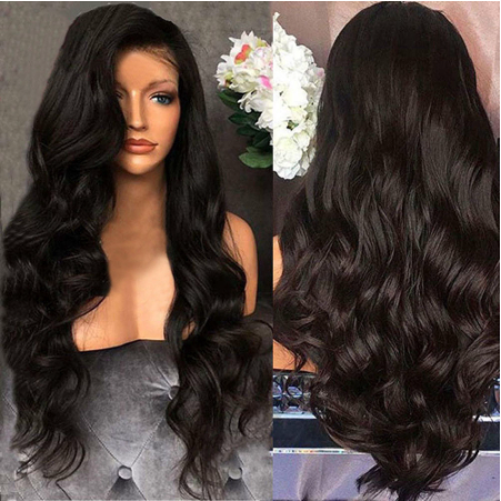 Brazilian Remy Wavy Hair Body Lace Front Full Wig