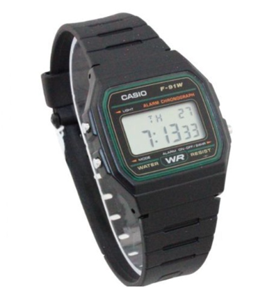 Casio Black Resin Strap Digital Watch