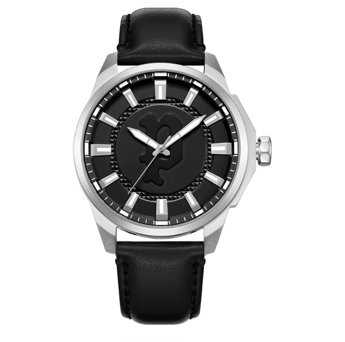 Police Kaweka Black Leather Analog Quartz Watch For Men PPEWJA2204308