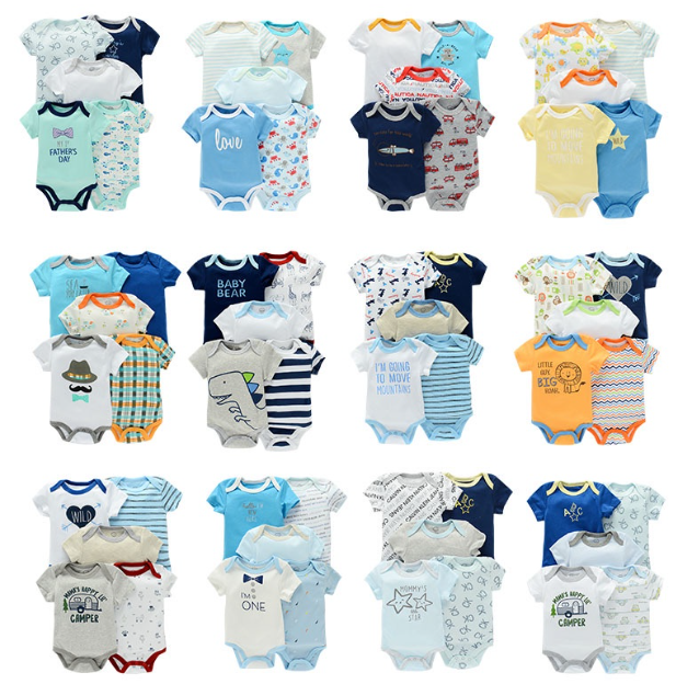 HJ Overrun Baby Bodysuit Baby Romper Baby Boy Clothes Baby Onesies Random Giving (1 PIECE)