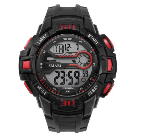 Smael Men's Sport Watch LED Electronic Wristwatch With Automatic Alarm Digital 1513 M1