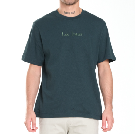 Lee Textured Fabric with Lycra T-Shirt for Men