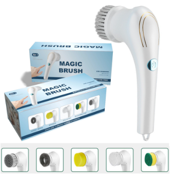 Electric Cleaning Brush 5 IN 1 Multifunction One Touch Operation Electric Brush Cleaner 5Brush Heads