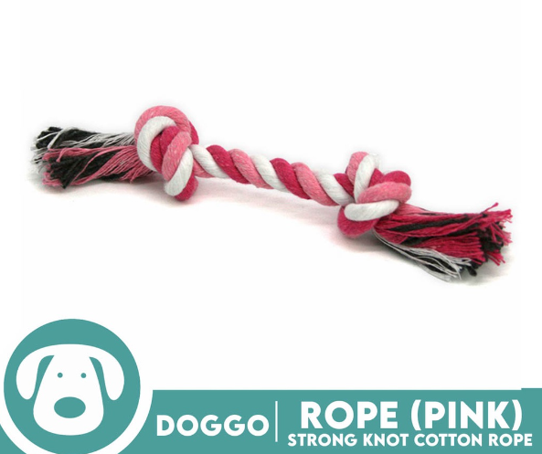Doggo Rope Thick Fiber 13'' Extra Large Size (Pink) Perfect Toy for Dog