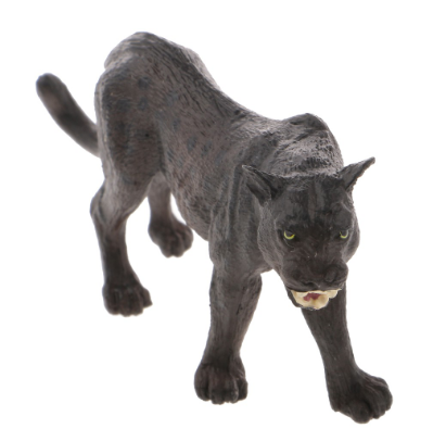 Realistic Black Panther Wildlife Animal Model Figure Kids Toy Decor Gift