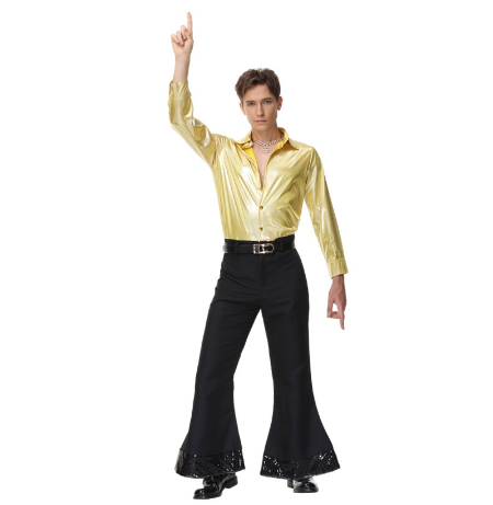 Carnival Halloween Dance Costumes Retro Gold European