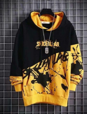 New arrival Unisex Trendy splash ink style hoodie sweater jacket