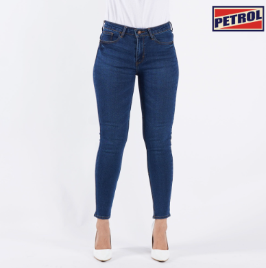 Petrol Basic Denim Pants for Ladies Super Skinny Fitting Extreme Hi Rise 147075-U Medium Shade