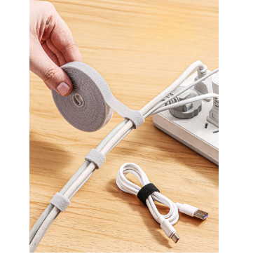 5M Cable Organizer Velcro Cable Ties Strap Reusable Strong Adhesion Self-adhesive Magic Tape