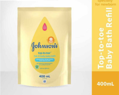 Johnson's Top to Toe Hair and Body Baby Bath 400 ml