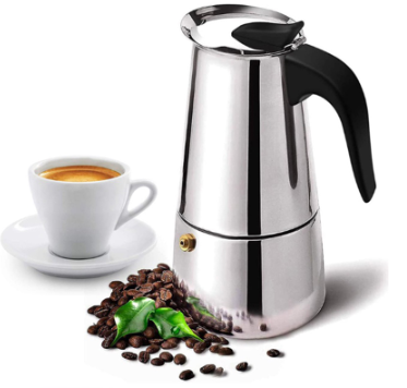 StellaPro Stainless Steel Moka Pot EleganceBrew Italian Cafetera CaféMaster Stainless Espresso Maker PrecisionLatte Mocha Pot EliteBrewer Italian Coffee Maker PureSteel Moka Espresso Pot AuroraCafe St