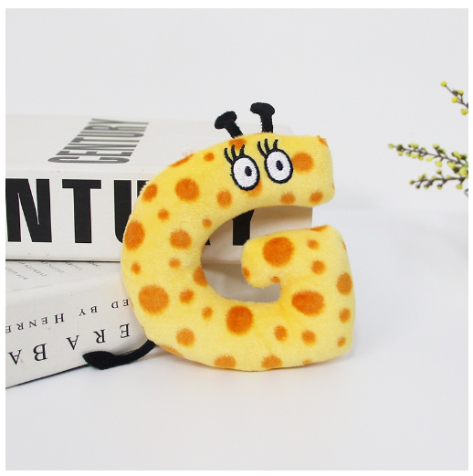 26 PCS Alphabet Plush Toy, Alphabets Alphabet Lore Stuffed Doll Preschool Educational English ABC Letter Toy for Kids Children G